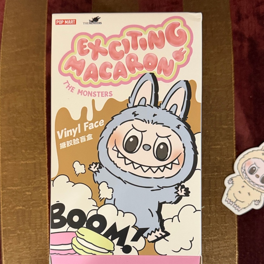 Pop Mart Exciting Macaron The Monsters Vinyl Face - Soymilk - opened from bottom
